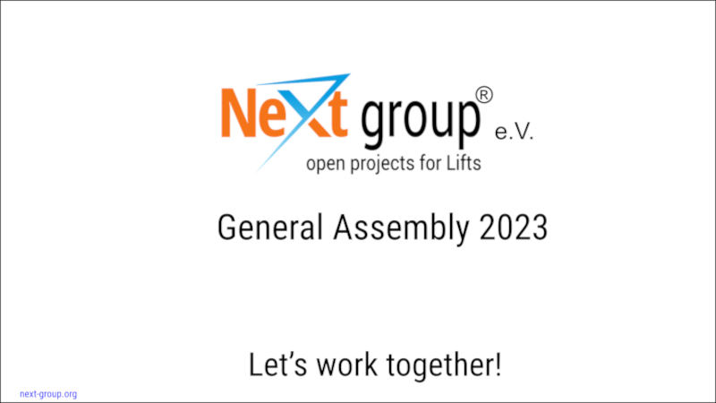 NeXt group general assembly 2023